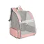 Sac à dos de transport chien/chat pliable AIMOONSA 38×32×42 cm - Maille respirante structure métallique rose