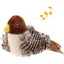 Jouets interactifs pour chats dintérieur avec son doiseau électronique peluches et plumes pour stimuler len PELUCHE POUR ANIMAL