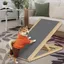 Rampe pour chiot rampe pour animaux de compagnie en bois réglable portable échelle antidérapante et réglable pour chien（70cm）