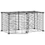 Meilleures Poulailler-Enclos-Cage animaux - de compagnie à 8 panneaux et porte Noir 35x35 cm SSD4183630