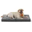 Panier pour Chiens Mousse Alvéolée Déhoussable Utilisable des 2 Côtés Hydrofuge Taille XXL 120 x 74 x 10 cm Gris Tourterelle