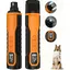 Lime à ongles pour chien - 9500PRM - Autonomie de 240 minutes - Affichage numérique intelligent - Double éclairage LED - 2 têtes de