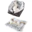 Panier chat lit apaisant hiver – peluche grand chien chaton double usage Label