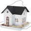 Mangeoire à oiseaux suspendue en forme de maison avec lumière led solaire décoration de jardin mangeoire pour oiseaux  - Roame -  ex