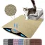 Tapis de litière pour chat - Double couche nid dabeille Imperméable et antidérapant - Accessoire animalerie - 30x45 cm Beige