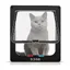(XL, Noir)Chatière pour Chat avec magnétique à 4 Voies, Porte pour Animaux de Compagnie pour Chats et Petits Chiens, Porte pour