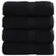 vidaXL Serviettes de Visage de Qualité Supérieure 4 pcs, Essuie-mains, Torchons à vaisselle, Serviettes de Salle de Bain, 137420