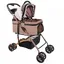 SUPFINE Poussette pour Animaux Capacité de 30 kg Support Amovible Panier Rangement pour Chats et Chiens de Compagnie Voyage