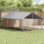 BESTLIFE Chenil extérieur avec toit 400x200x150 cmavec manuel de montage（31848011）VIDAXL