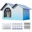 Maison Rafraîchissante pour Chat avec Pack De Glace pour Races Moyennes À Grandes Nid de glace pour animaux Jardin Vacances