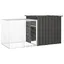 Enclos - Cage pour poules - anthracite - 200x91x100 cm - Acier galvanisé SS00277559