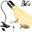 Lampe chauffante pour tortues avec pince 50W pour terrariums reptiles 2 ampoules UVB pour tortues lézards araignées