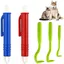 Kit de 5 outils pour retirer les tiques-tire-tiques pour chienschats et humains-avec crochet pour une utilisation à la maison et en
