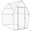 Meilleures Poulailler-Enclos-Cage pour poules - argenté 200x105x182 cm - acier galvanisé SSD4921366