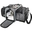 Sac de transport pour chat et chien pliable et extensible   - Gris - Convient aux animaux jusqu'à 12kg
