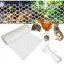 Grillage Clôture Plastique Poulailler 15.7x10 Pieds Blanc Hexagonal Jardin Volaille