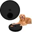 Tapis à griffer antidérapant chien avec 6 compartiments à friandises distributeur de croquettes rotatif et antidérapant  (noir)