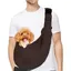 1 Sac de transport pour chien réversible bandoulière réglable crochet de sécurité coton polyester jusquà 5kg .