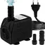 Mini pompe eau (10 W), pompe de fontaine avec cble d'alimentation de 1,5 m, pour aquarium, bassin, fontaine, statues