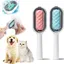 2 Pièces Brosse Chat – Brosse Chat Autonettoyante – Brosse Chat pour Chats et Chiens à Poils Courts, Moyens et Longs