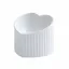 Gamelles surélevées en céramique blanche pour chat gamelles inclinées pour nourriture ou eau sans stress prévention du reflux