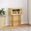 Base de terrarium Vidaxl OSB 60 x 30 x 50 cm marron avec étagère autoportante