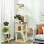 Niche pour chat avec support pour rebord de fenêtre et radiateur coussin cadre en bois blanche