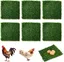 Lot de 6 tapis de nidification pour poulailler, lavables et réutilisables, accessoires pour poulailler, 30 x 30 cm