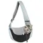 Sac de Transport Bandoulière pour Petit et Moyen Chien Chat -Noir-M PANIER DE TRANSPORT