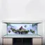 SURENHAP Affiche de réservoir de poisson PVC Adhésif imperméable Castle Castle Modèle Aquarium Fond. animalerie terrarium 61 * 41cm