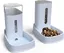 Distributeur automatique de croquettes/eau - 3,8L, pour chien et chat, 2 pièces