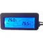 Thermometre Interieur Exterieur pour Voiture DC12V Thermomètre Numérique Thermomètre De Voiture Rétro-éclairage Mini Thermomètre