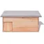 Cabane pour hérisson - vidaxl - 45x33x22 cm - Bois de sapin - Toit polyester imperméable - Entrée en labyrinthe