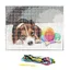 Kit Canevas - Le Chiot - 15x20 cm - Aiguille incluse - Fils 100% coton - Instructions fournies