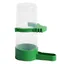 Lot de 4 bouteilles deau en plastique avec clip pour abreuvoir pour oiseaux de compagnie volière verte perruche
