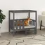 Lit pour chien - vidaXL - Bois de pin - Gris - 955x735x90 cm