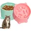 Lot de 2 gamelles anti-glouton surélevées pour chat - Pour chats et petits chiens