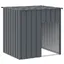 Niche pour chien avec toit - JILL - Anthracite - Acier galvanisé - 110x103x109 cm - 104x90x106 cm intérieur