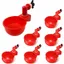 Abreuvoir Automatique Poules 6pcs Bol Plastique Volailles Distributeur Eau Poulailler Pour Poussins Cailles Canards