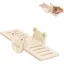 1 Jouet Pont à Bascule en Bois Accessoire Molaire pour Hamster Lapin Cochon dInde .
