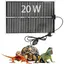 Tapis chauffant pour reptiles 20 W 28 x 42 cm tapis chauffant réglable pour terrarium avec contrôle de température pour reptil