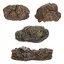 Lot de 4 décorations d'aquarium en pierre artificielle pour ornements de paysage