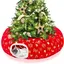 Tunnel-Lit de Noël pour Chat - MICH - 3 en 1 - Polaire double face - Tapis détachable - Protège décoration de sapin