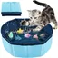 Piscine pour Chat Piscine Chien Piscines Pliable pour Chat Pliable Piscines Chats Chien Petits et 30x10cm-BleuB