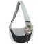 Sac de Transport Bandoulière pour Petit et Moyen Chien Chat -Noir-M PANIER DE TRANSPORT