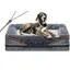 Lit pour Chien - PZCC - Canapé Orthopédique - Housse Lavable - Antidérapant - Grand 100x60cm
