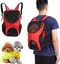 Sac de Transport pour Animaux de Compagnie Sac à dos pour Chien Chat Portable Confortable sac à dos de Poitrine Pliable 30x25x35cm
