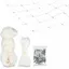 Filet de Scurit Transparent pour Chat Protection pour Balcon et Fentre Sans Perage 3 x 6 m YYV