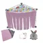 Cabane et Hamac pour Cochon dInde - Accessoires pour Petit Animal Tente de Hamster