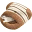 Sac Couchage pour ChatLit Matelas Confortable Et Chaleureux pour ChatCoussin Fermé Animal Compagnie - pour Coin Sol Bru CORBEILLE
